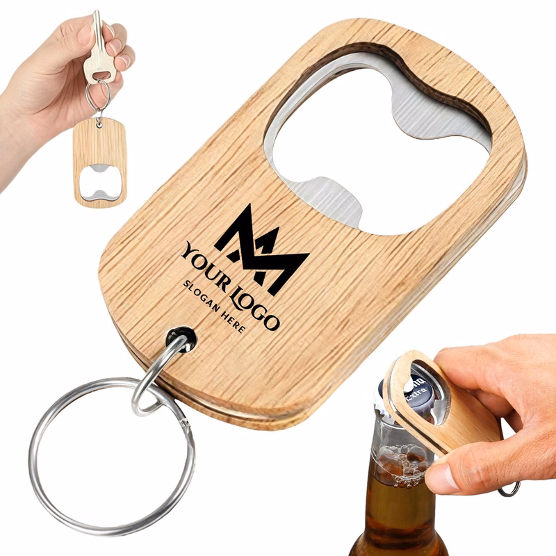 Durable Wood Keychain Opener