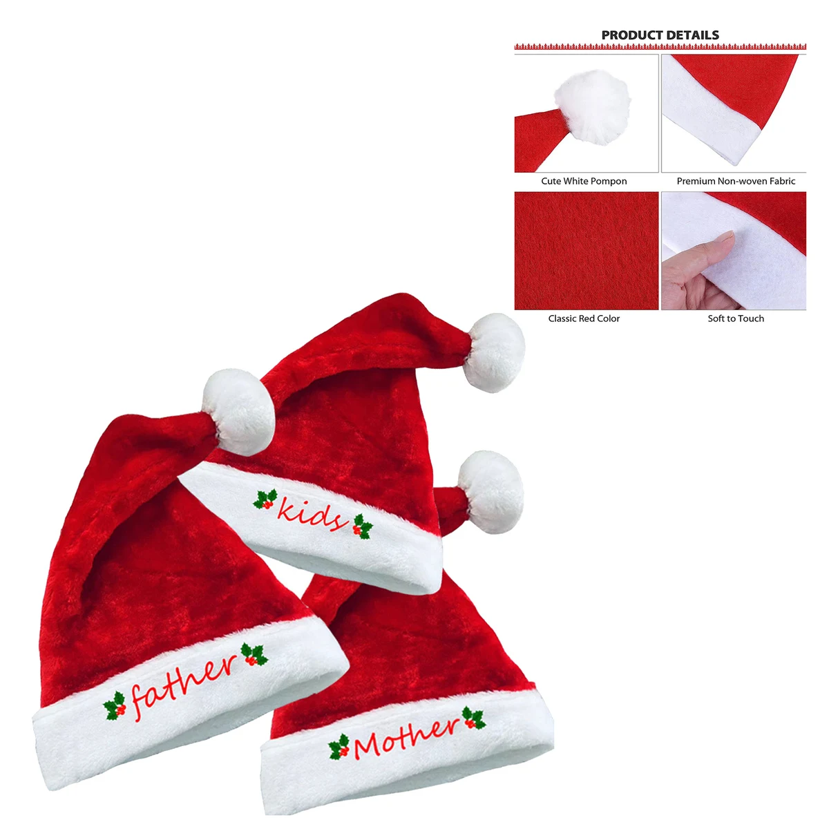 Luxury Plush Christmas Hat 1