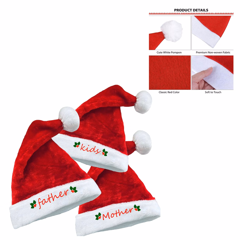 Luxury Plush Christmas Hat