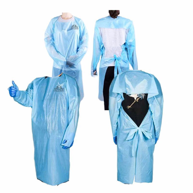 Bodysuit Safety Open Back Disposable Isolation Gown