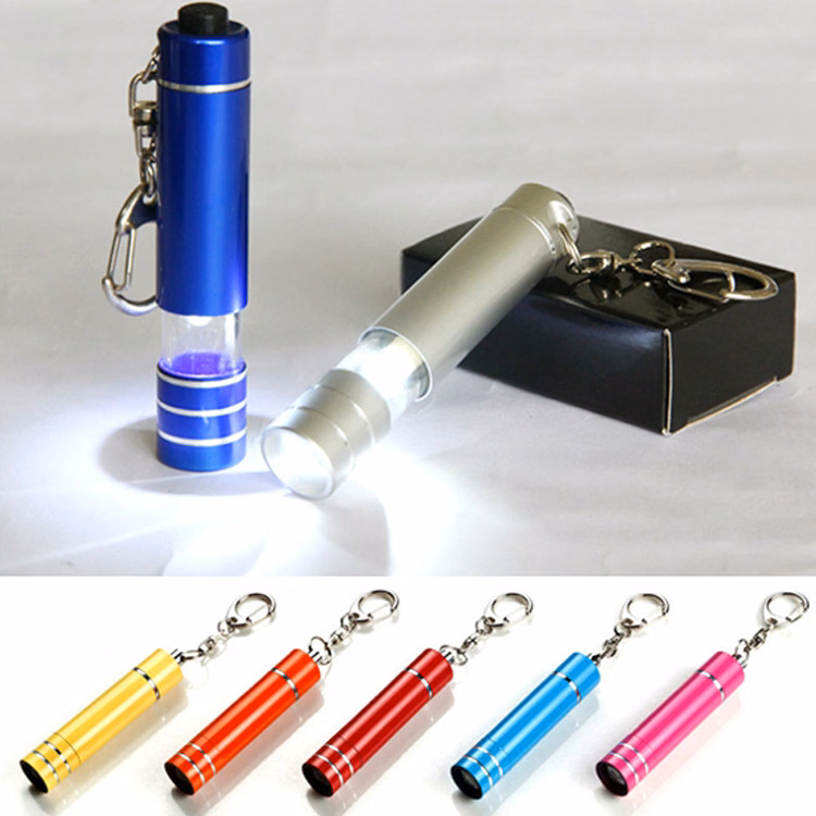 Mini Aluminum LED Flashlight Keychain