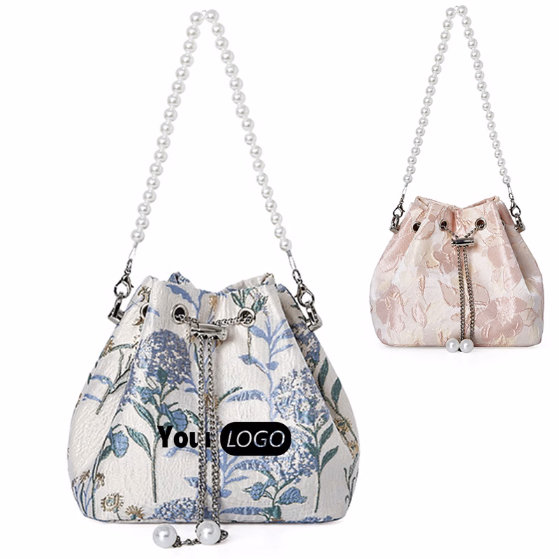 Cotton Drawstring Handbag for Women