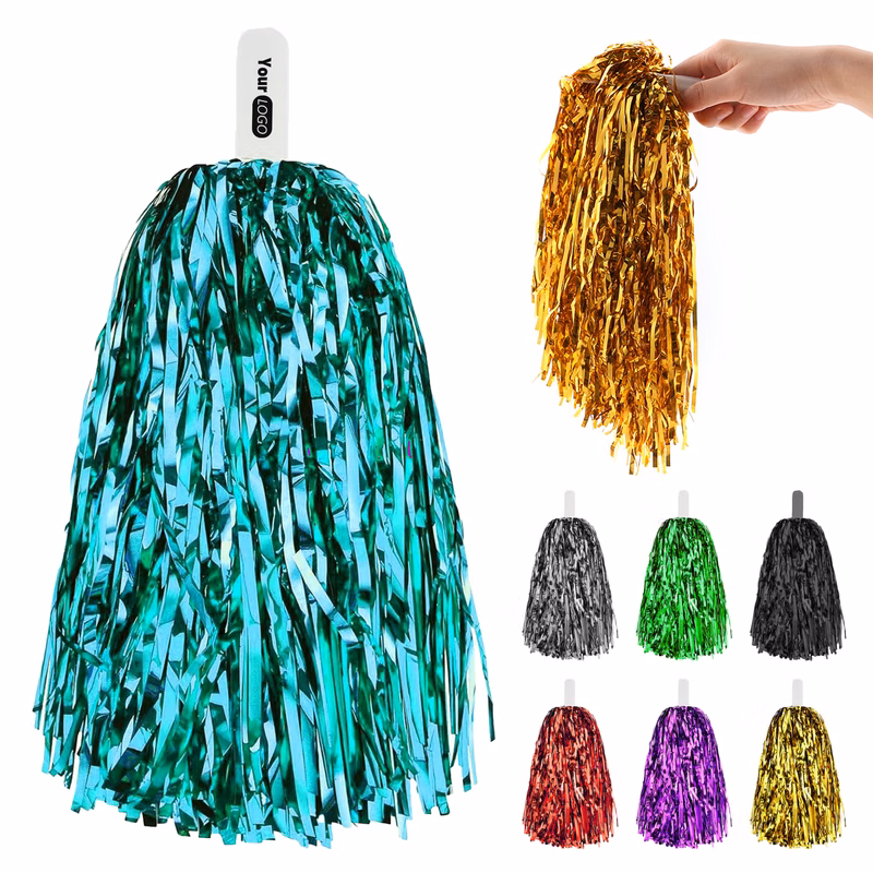Plastic Eye-Catching Cheerleading Poms For Team Spirit And Style