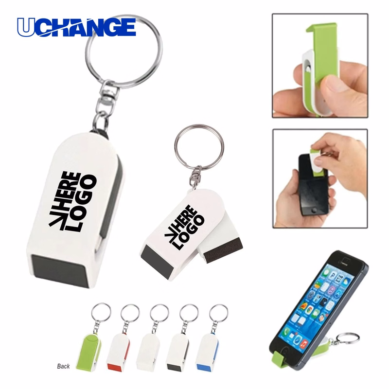 Phone Stand Screen Cleaner Keychain