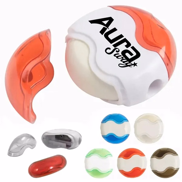 Custom 2 in 1 Eraser & Pencil Sharpener Combo Tool — Student & Desk Organization