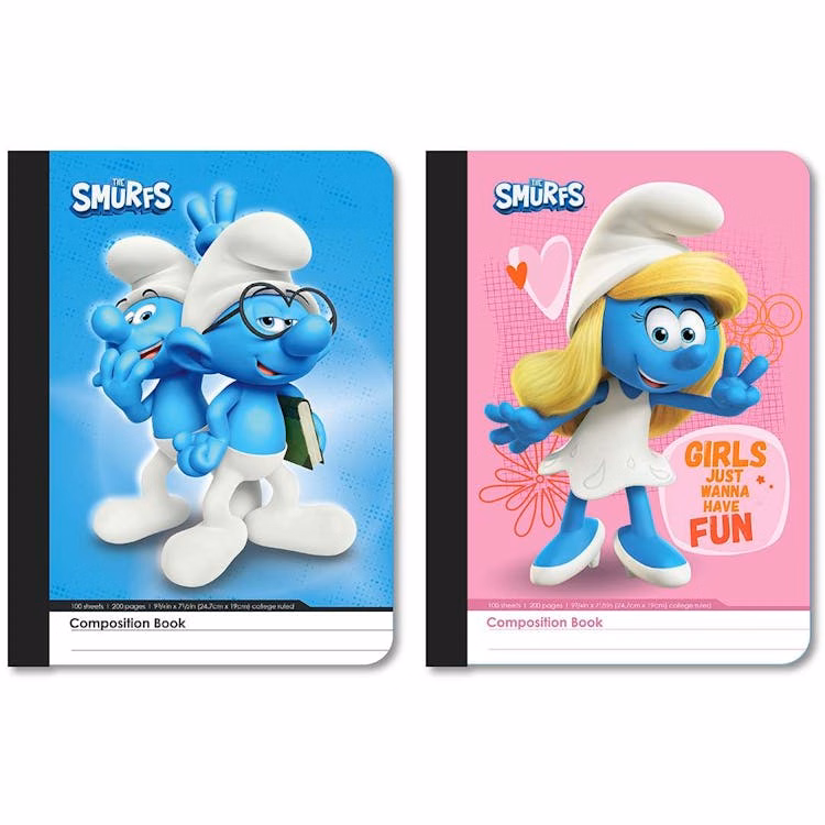 Smurfs Composition Notebooks - Assorted
