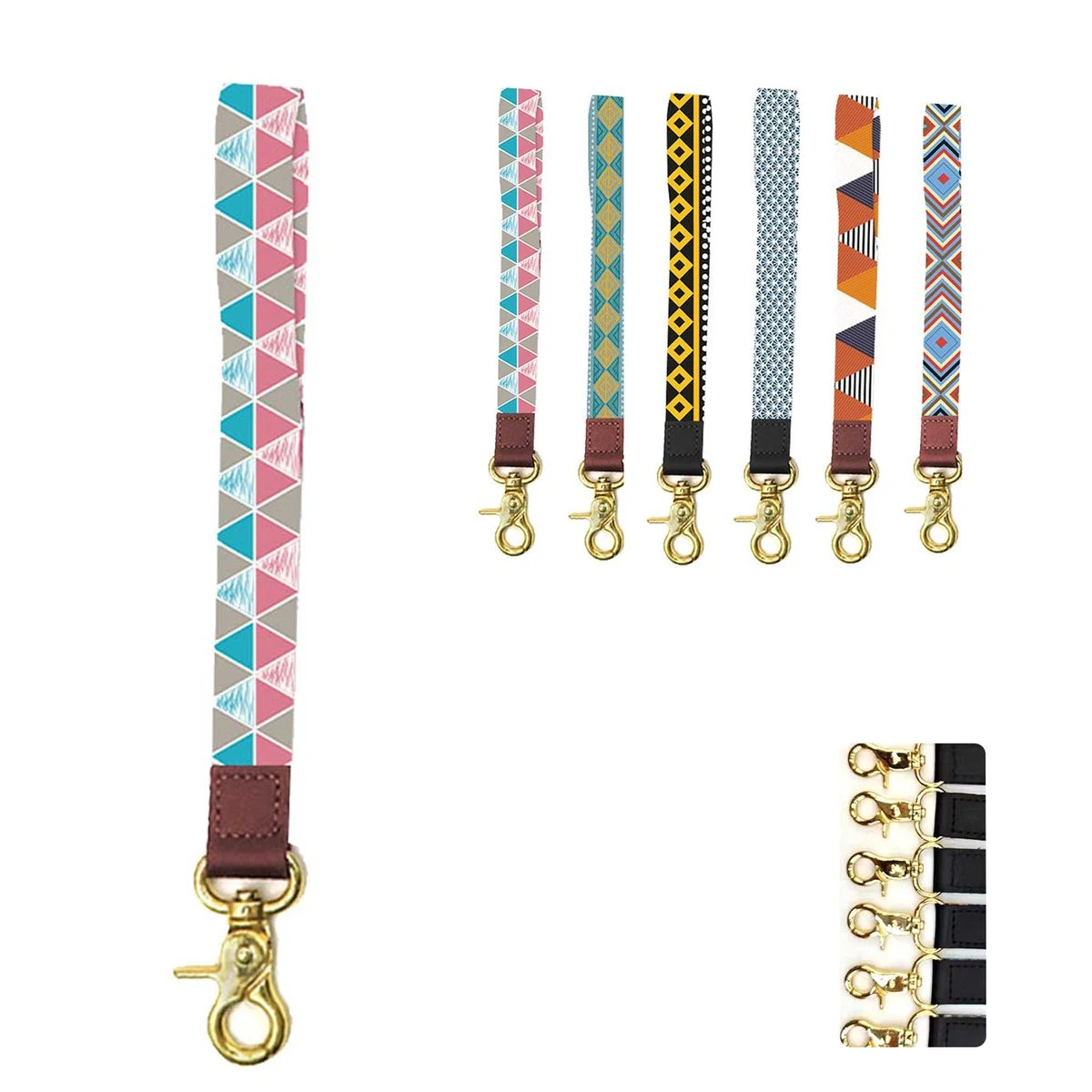 Full Color Sublimation Wrist Lanyard Keychain 1