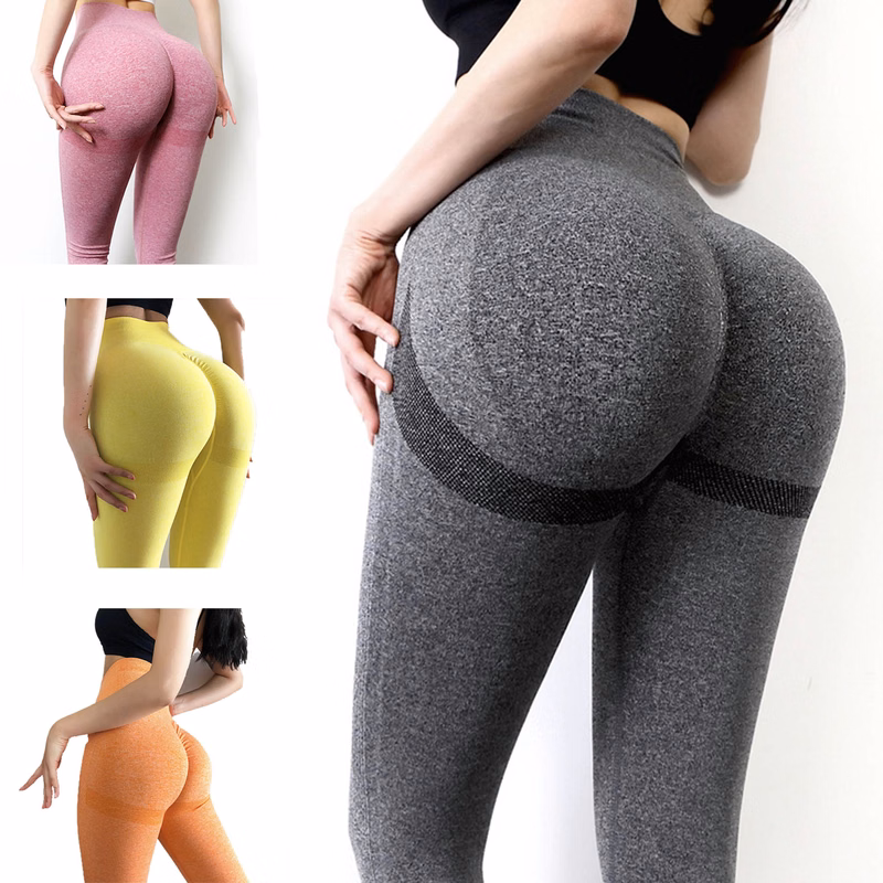Womens Seamless Leggings High Waisted Tummy Control Gym Yoga Pants