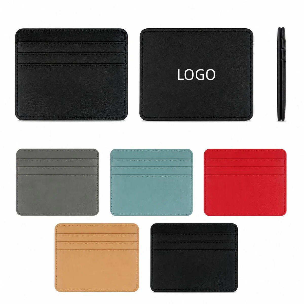 Credit Card Holder Slim Wallet Leather 1