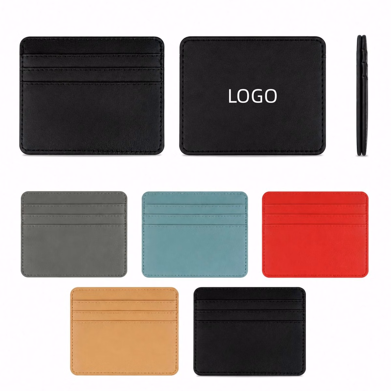 Credit Card Holder Slim Wallet Leather