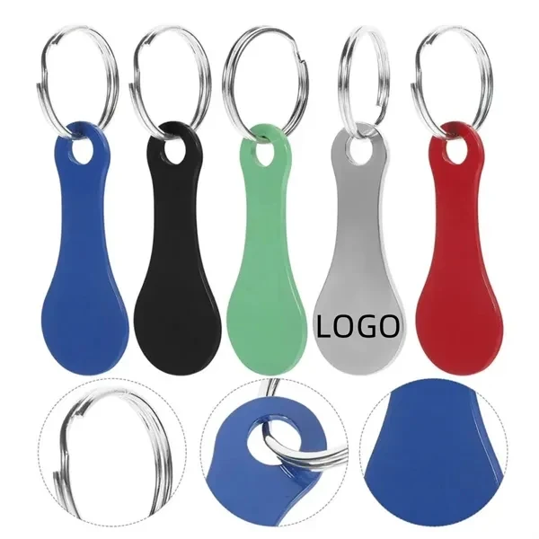 Custom Stainless Steel Keychain Grocery Token Rust-Proof — Practical Utility Item 1