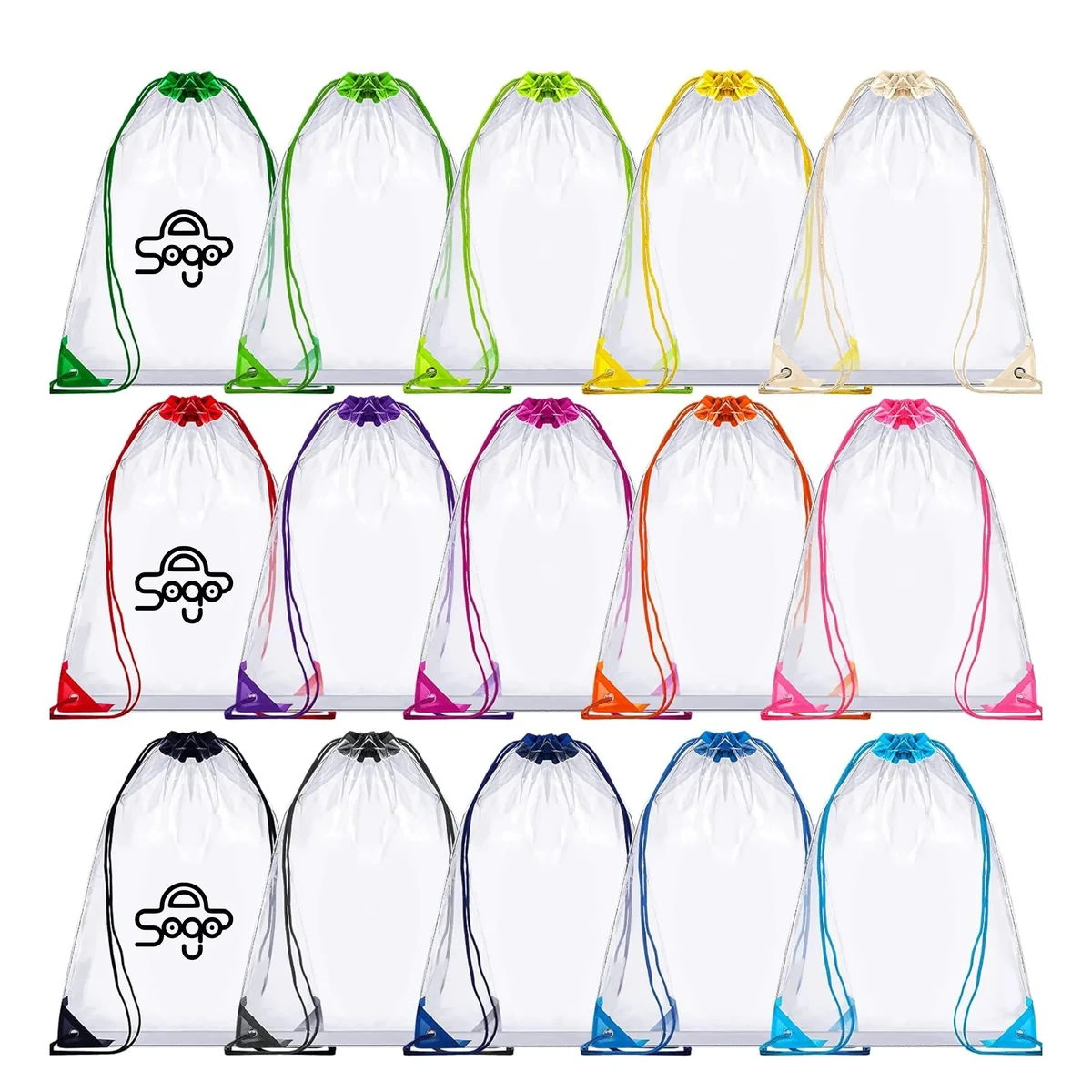 PVC Clear Drawstring Bag 1