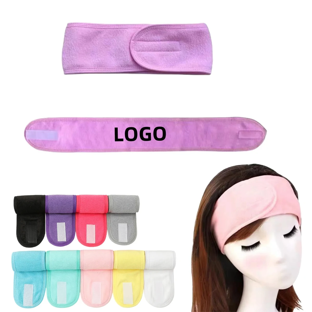 Adjustable Sports Headband Spa Headwrap for Face Washing 1