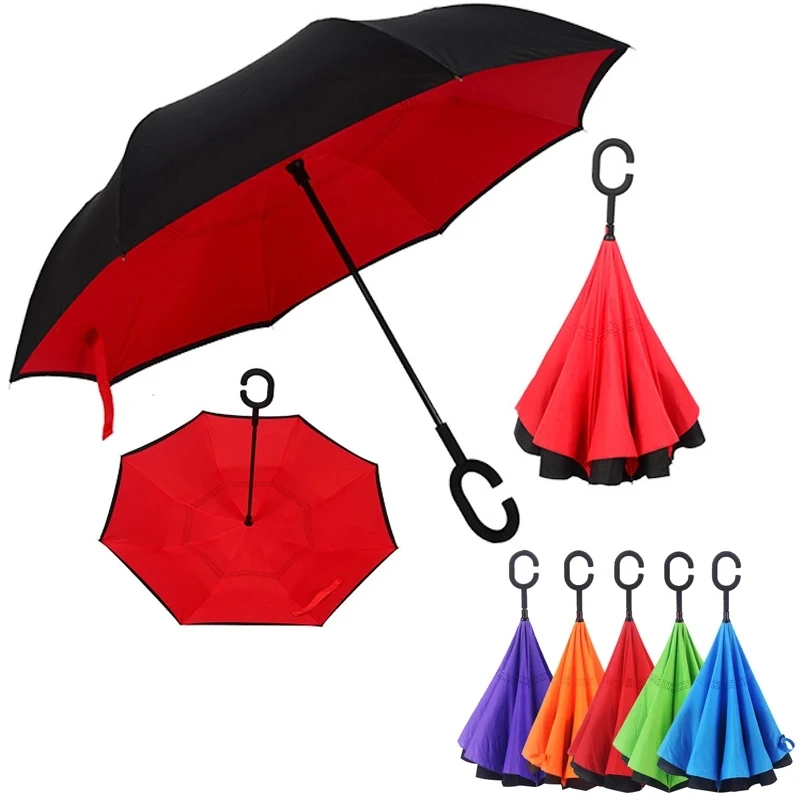 Umbrellas with C-Shaped Handle for Women and Men 1