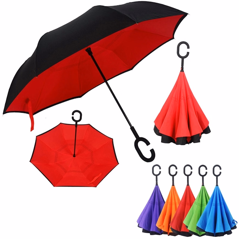 Umbrellas with C-Shaped Handle for Women and Men