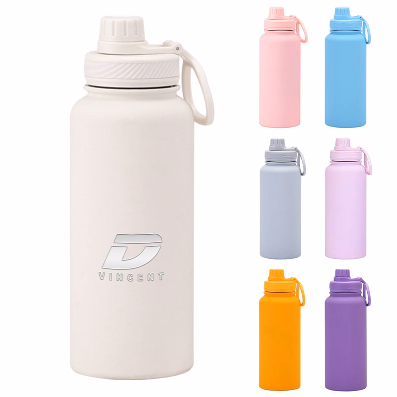 35oz Stainless Steel Water Bottle w/ Straw Lid