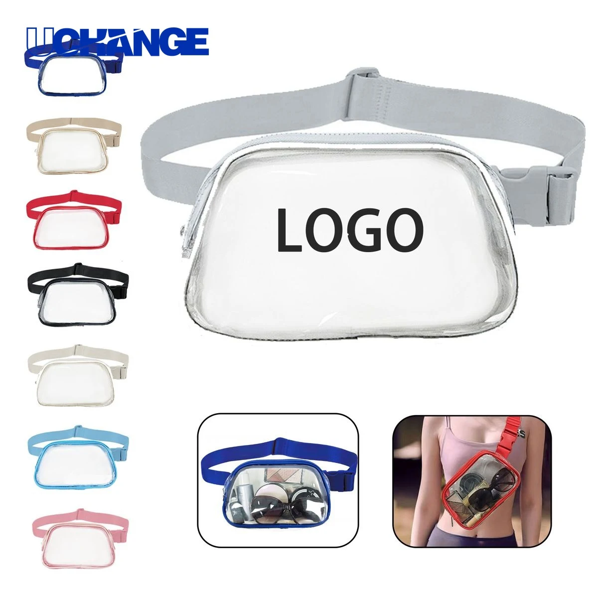 Transparent Travel Waist Bag Organizer 1