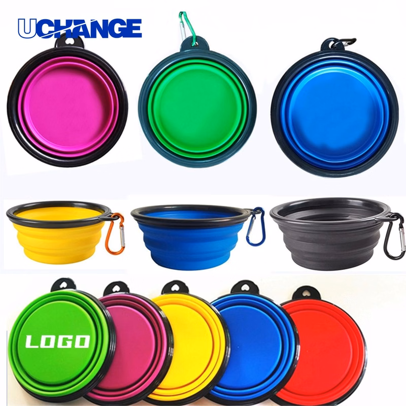 Folding Pet Bowl with Carabiner for Travel