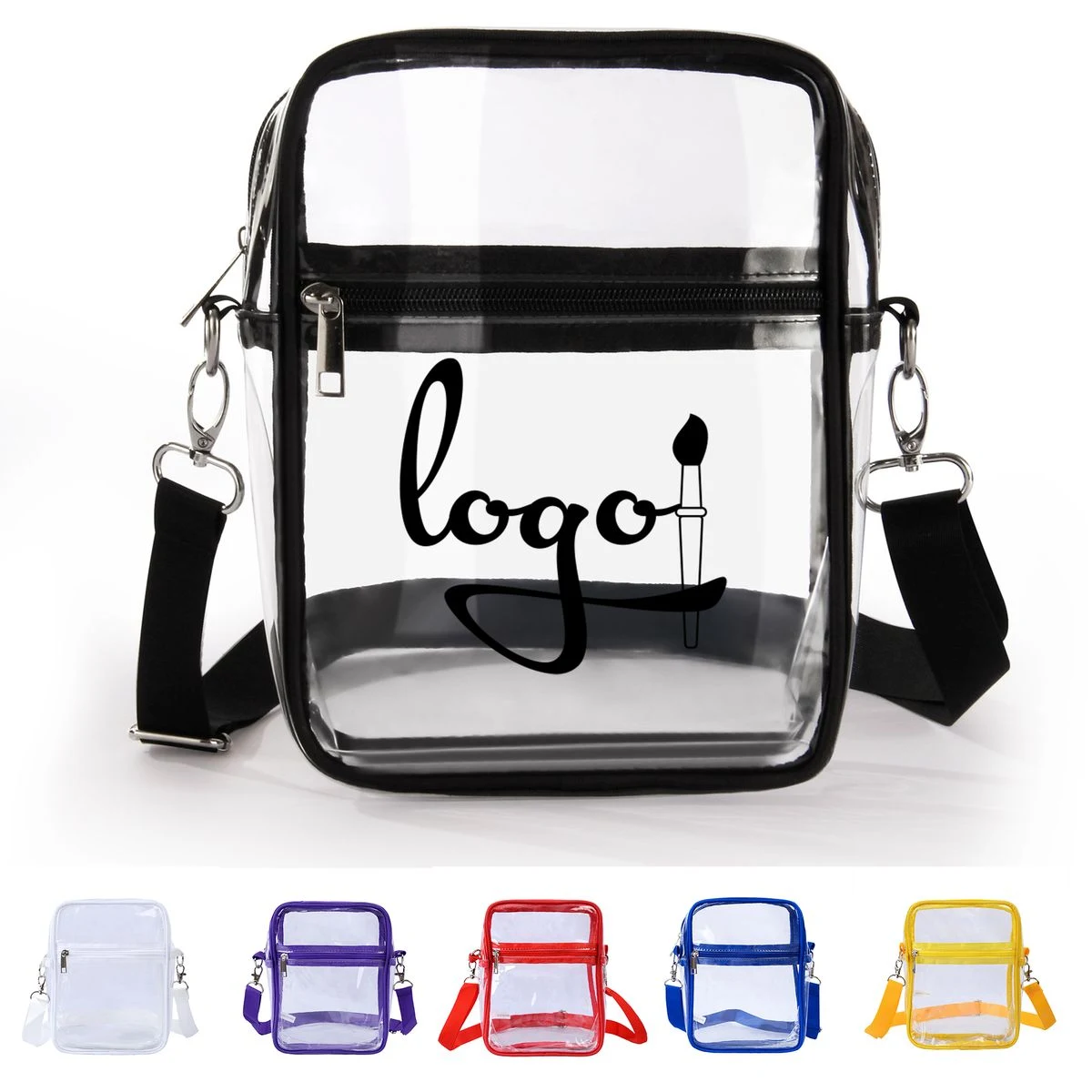 PVC Transparent Shoulder Crossbody Bag 1