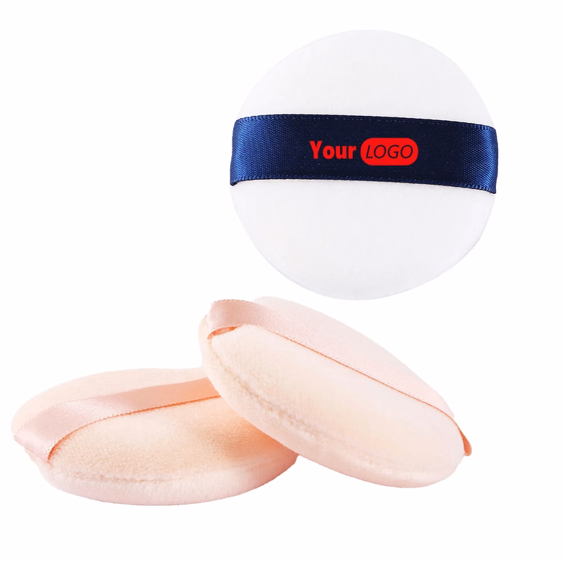 Powder Puff Soft Washable Round Velour Loose