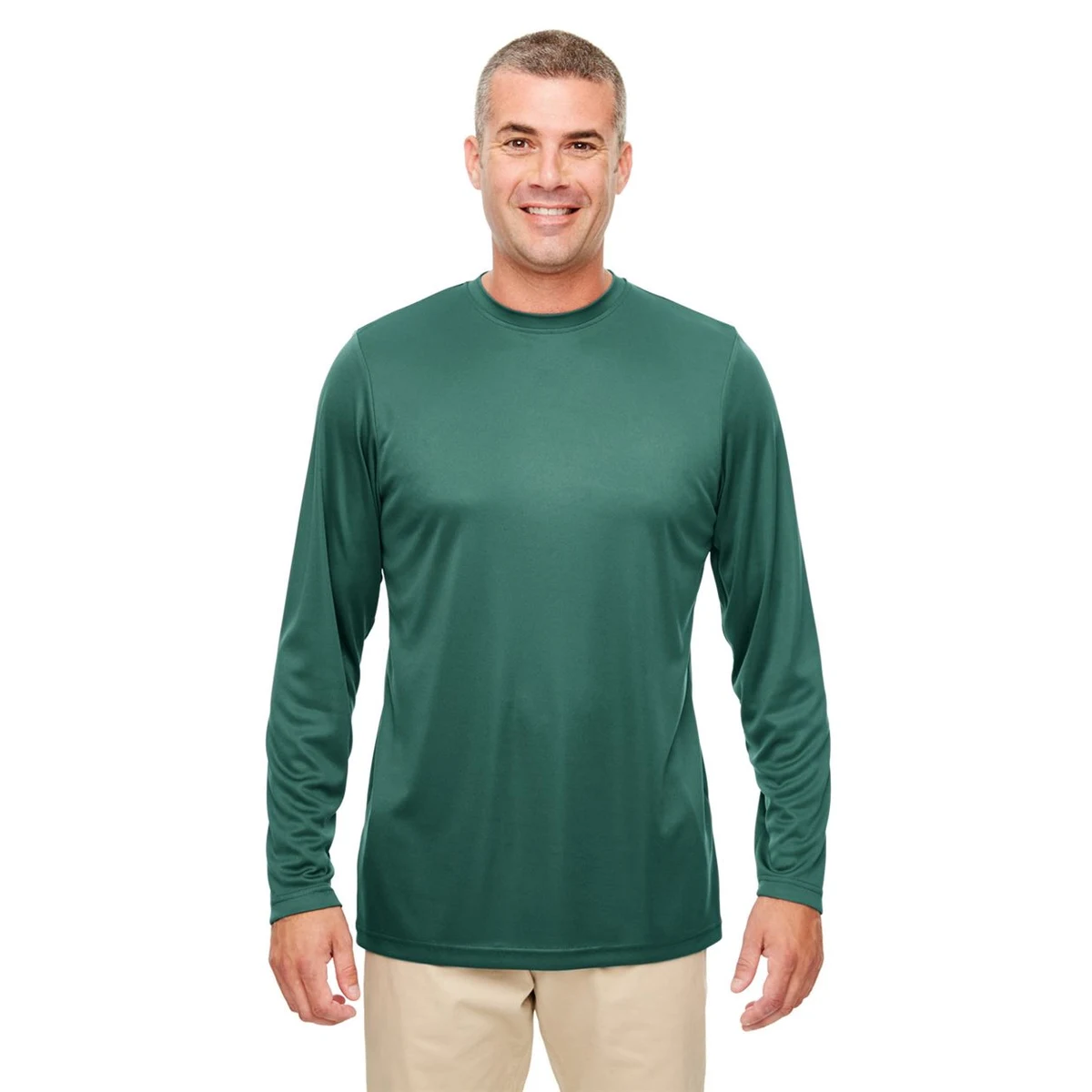 Men's Cool & Dry Sport Performance Long Sleeve T-Shirt - 8622 1