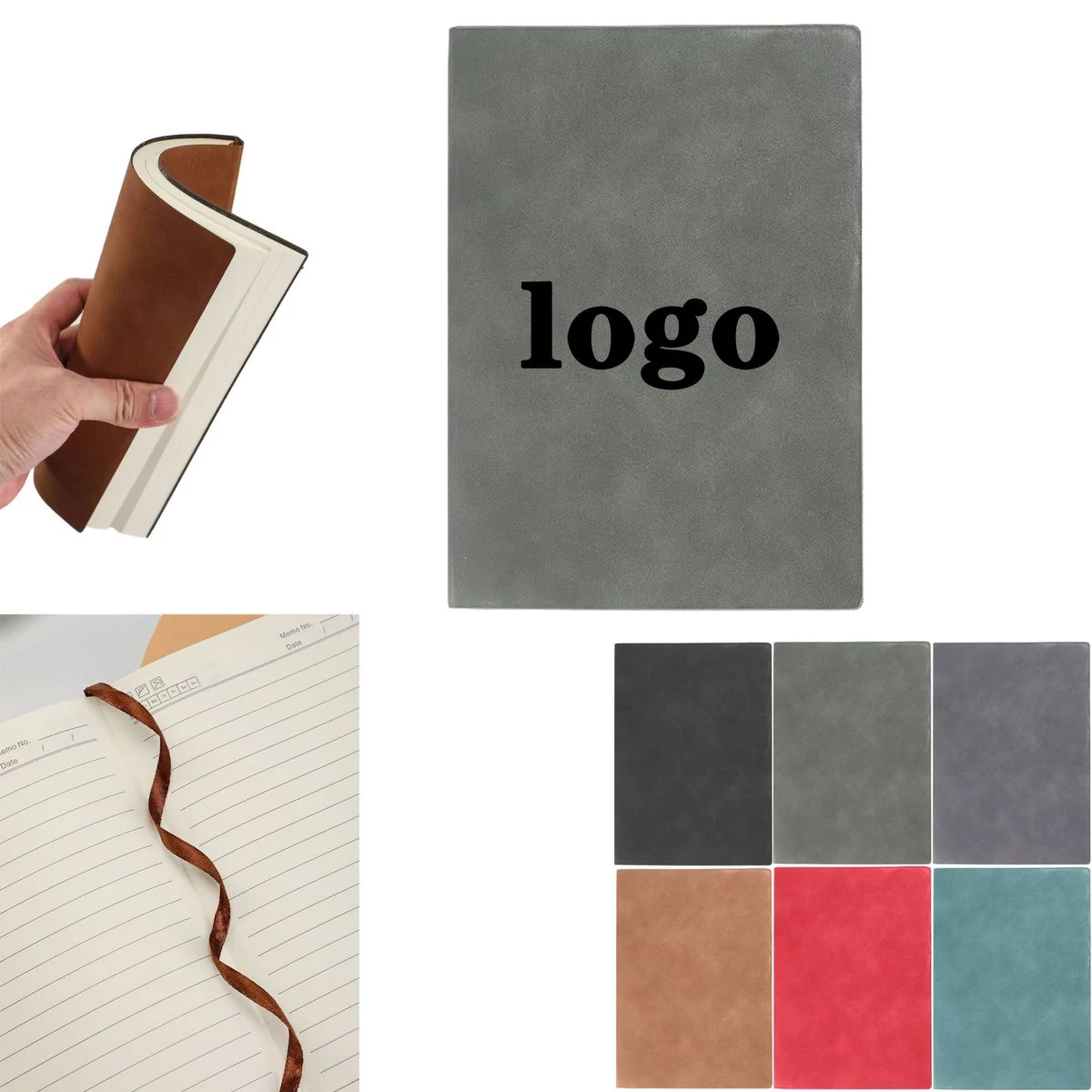 A5 Sheepskin Texture Soft Cover Custom Logo Notebook 1