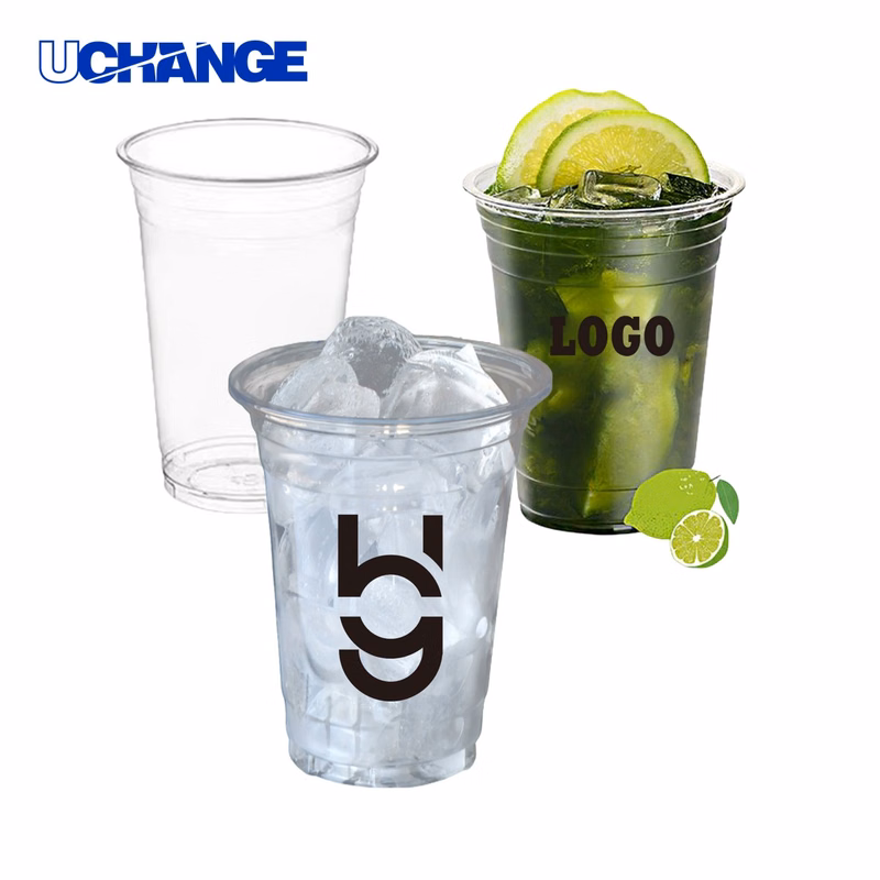 Crystal PET Clear Plastic Cup Container