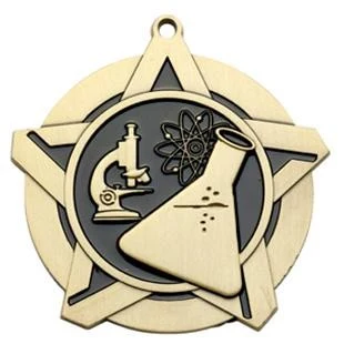 Science Super Star Medal 2-1/4" 1