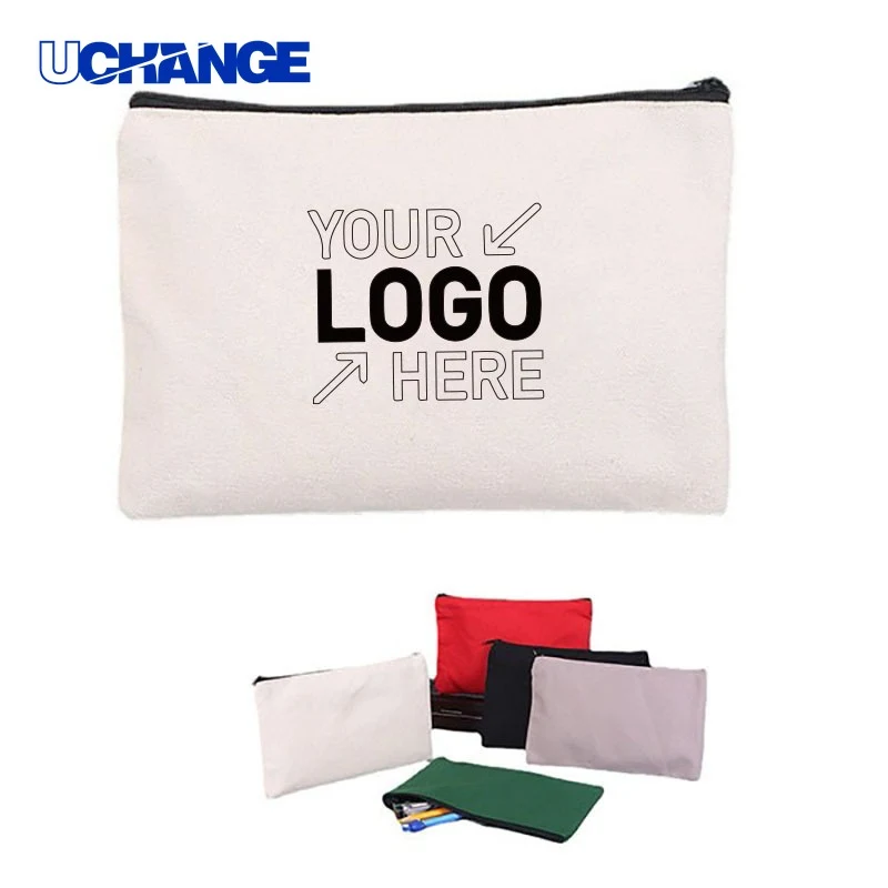 Canvas Pouch with Color Zipper Organizer 1