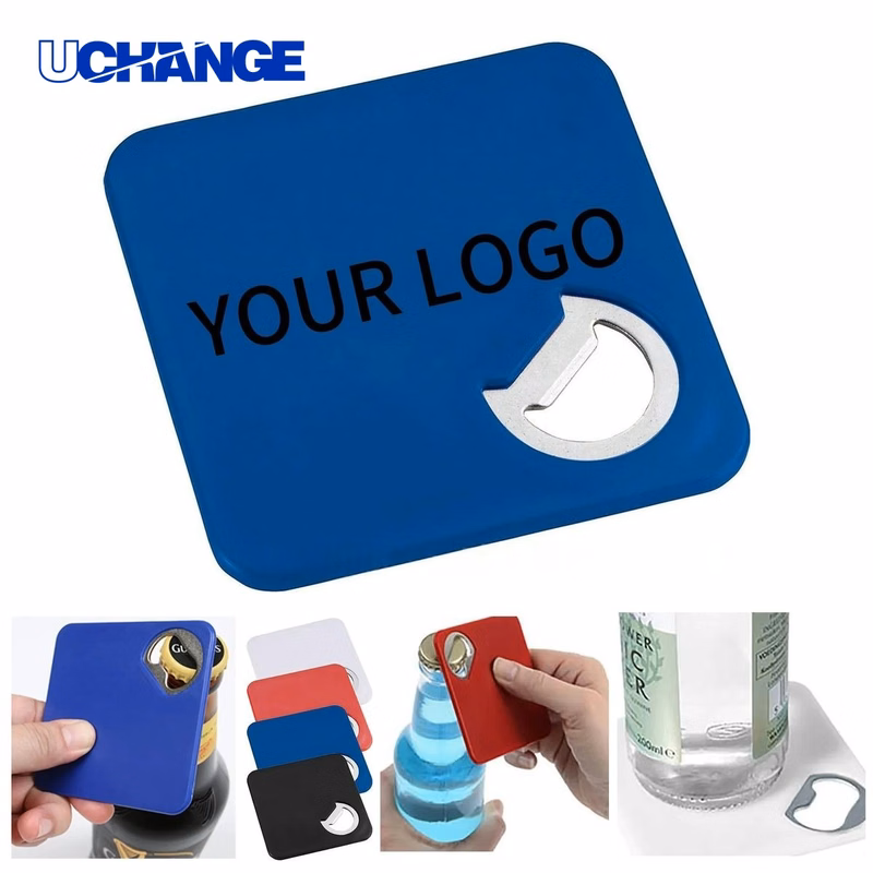 Drink Coaster and Opener Tool Combo Compact Design