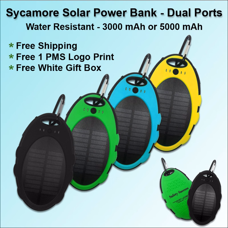Sycamore Solar Power Bank 3000 mAh
