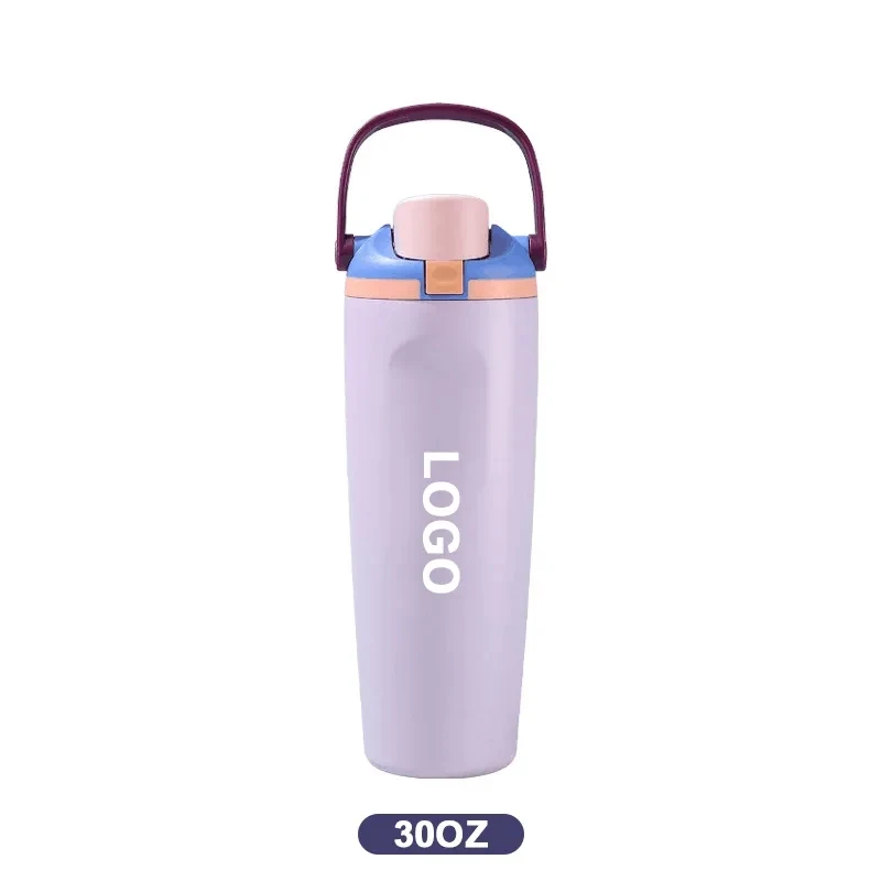 30oz 304 Stainless Steel Insulated Water Bottle, custom water bottle with logo imprint 1