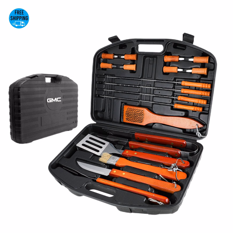 18-Piece BBQ Tool Set in Plastic Case - OCEAN