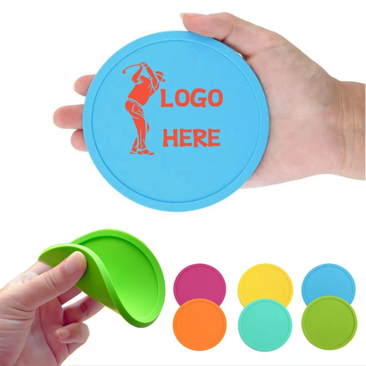 MOQ50 Silicone Cup Coaster 1