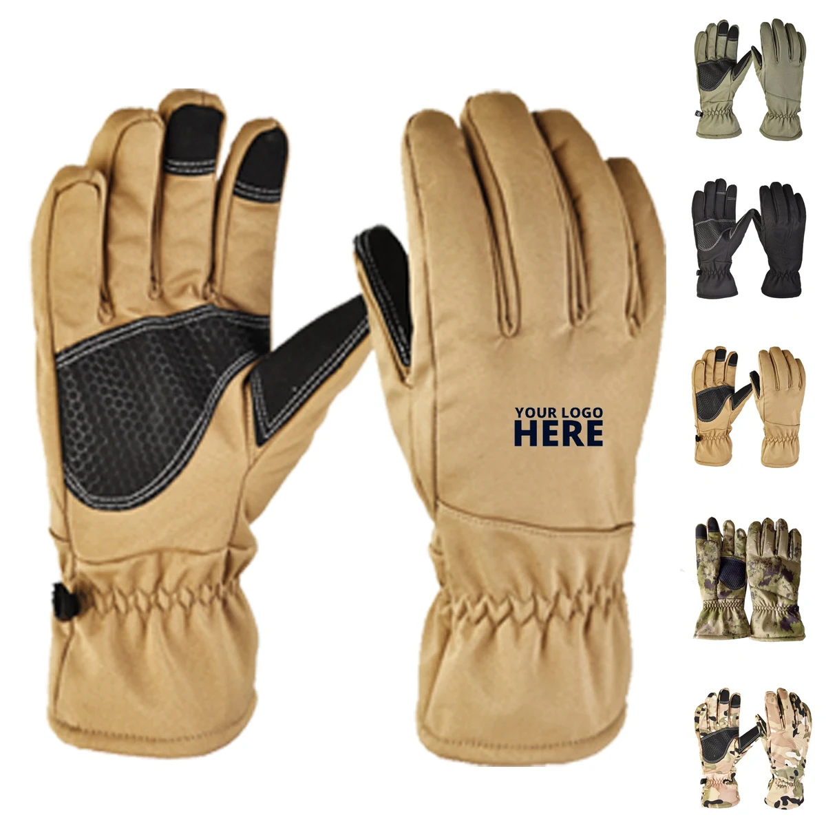 Outdoor Waterproof Touch Screen Camouflage Gloves 1