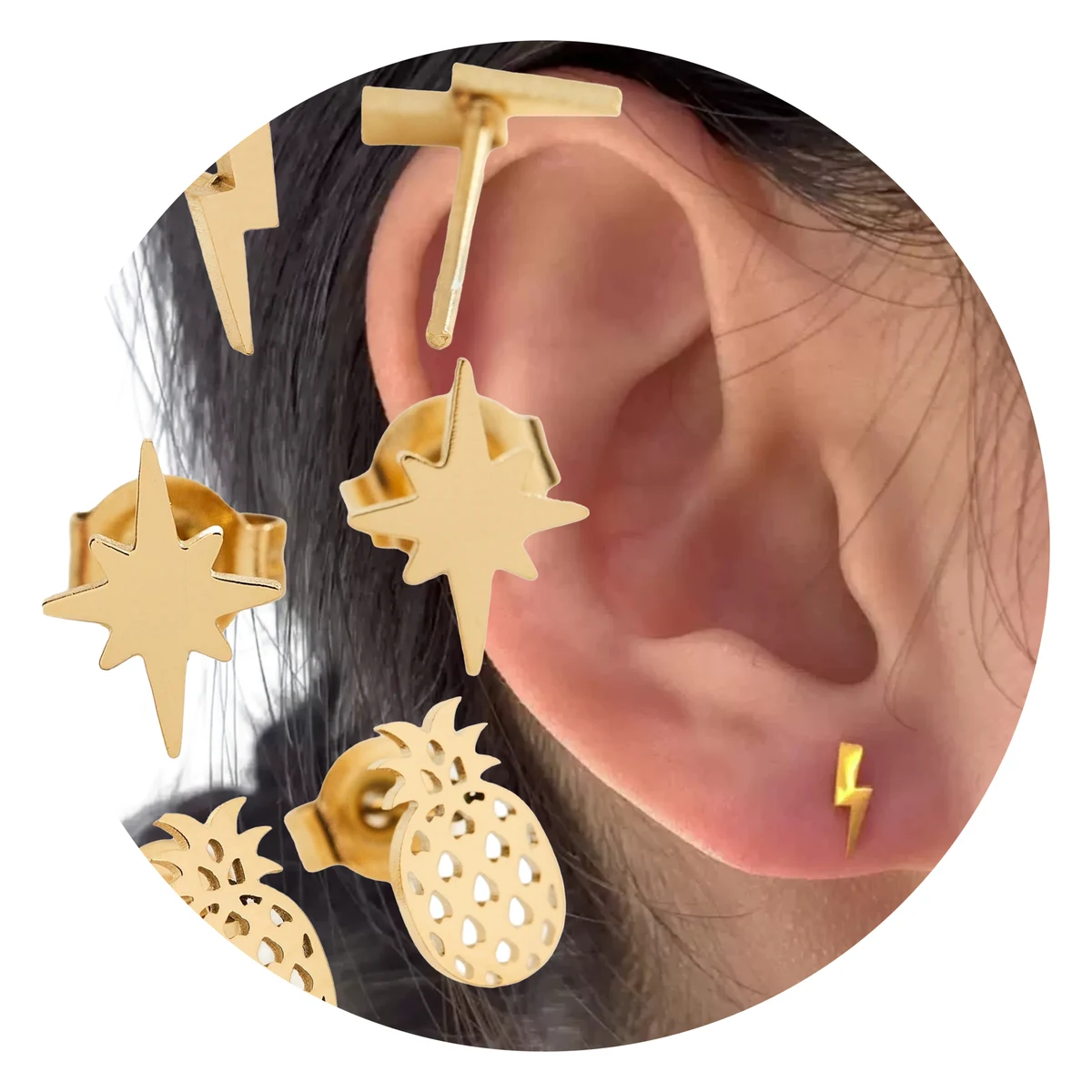 Stud Earring Stainless Steel Fashion Jewelry MOQ10 1