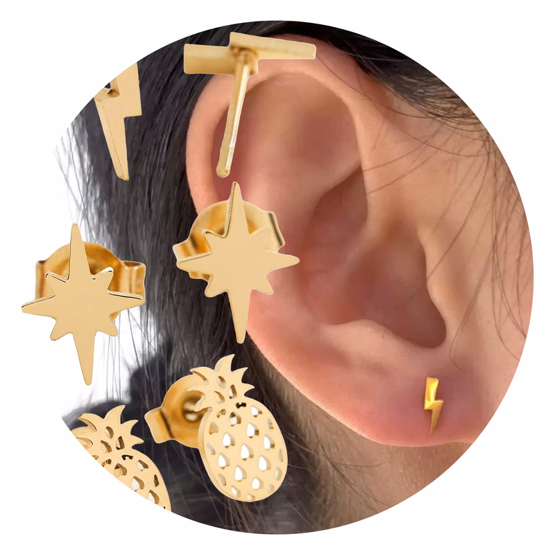 Stud Earring Stainless Steel Fashion Jewelry MOQ10