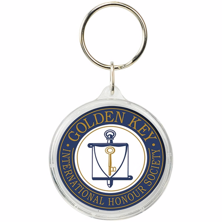 Round Crystal Key Tag