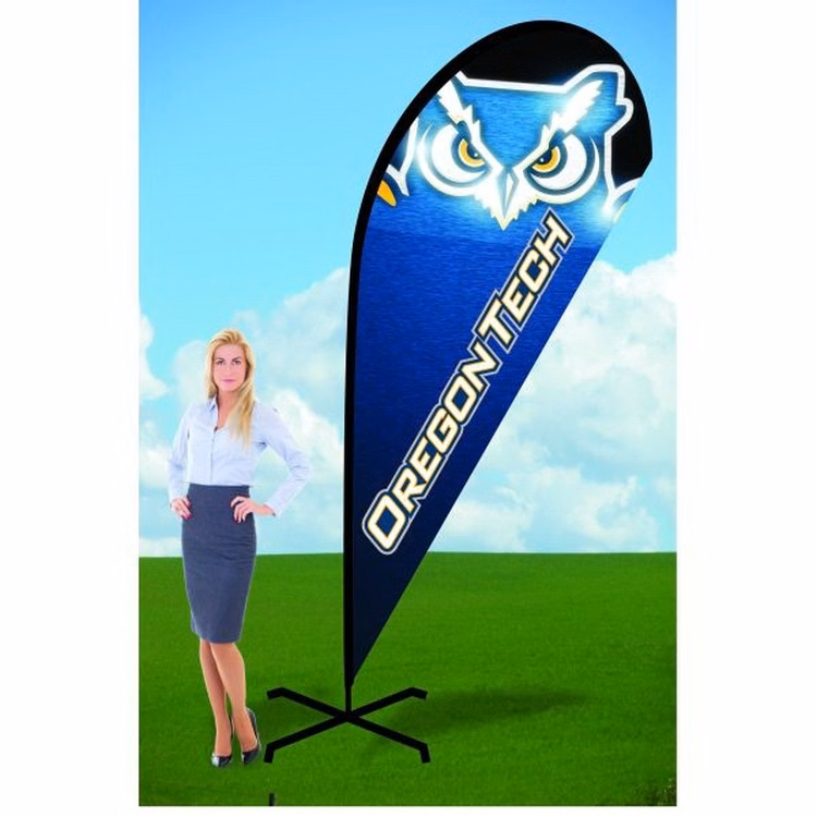 9ft Teardrop Flag with X Stand-Double