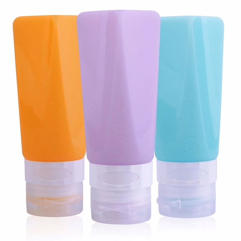 90Ml Shampoo Tube Leak Cosmetic Silicone Bottle
