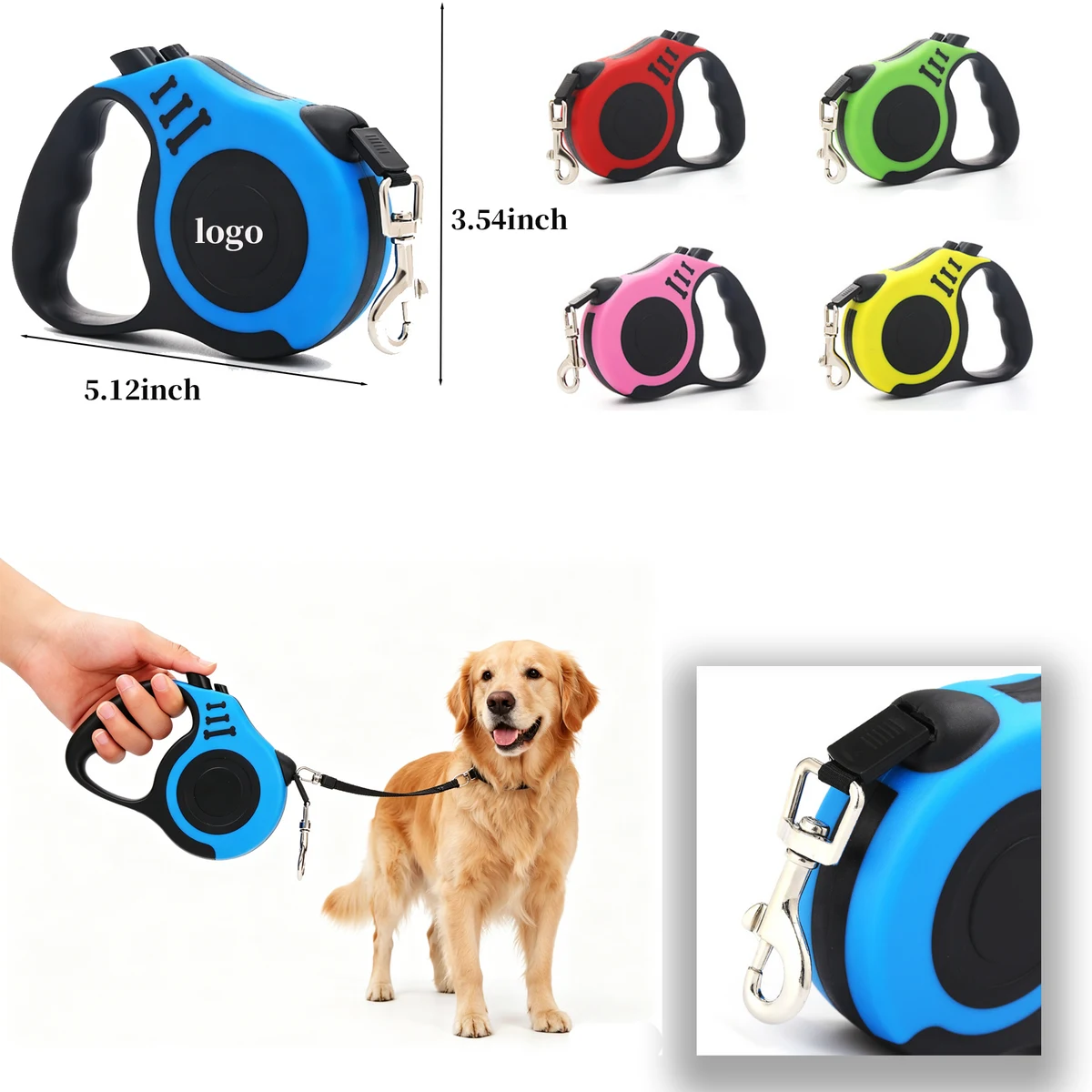 Automatic Retractable Pet Dog Lead 1