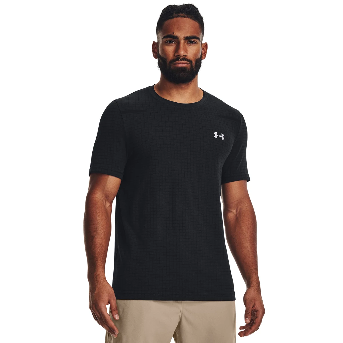 UA Seamless Grid Men's Short Sleeve 1