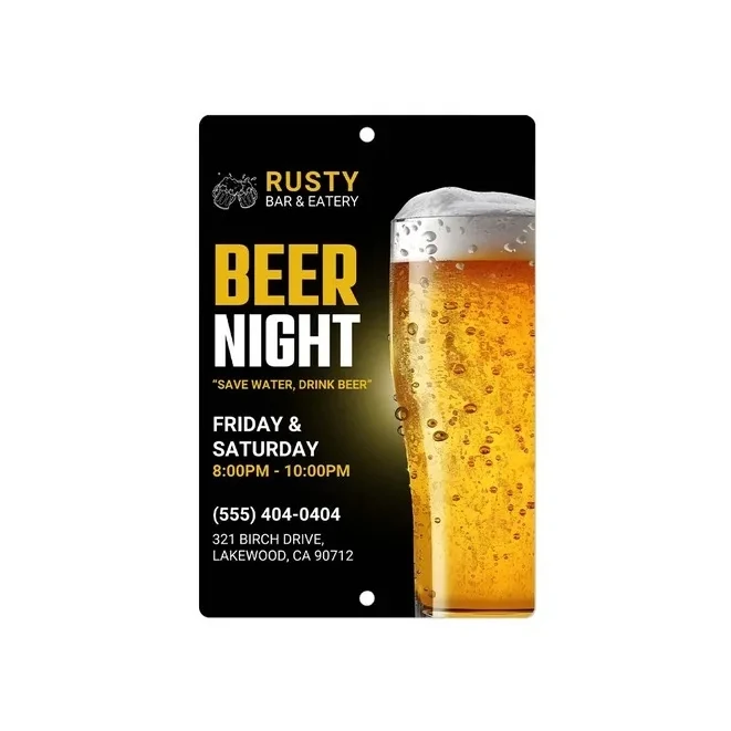Custom Beer Signs(1' x1') SQFT 1