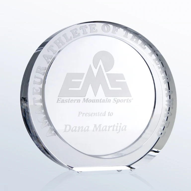 President Circle Large Optic Crystal Award 1