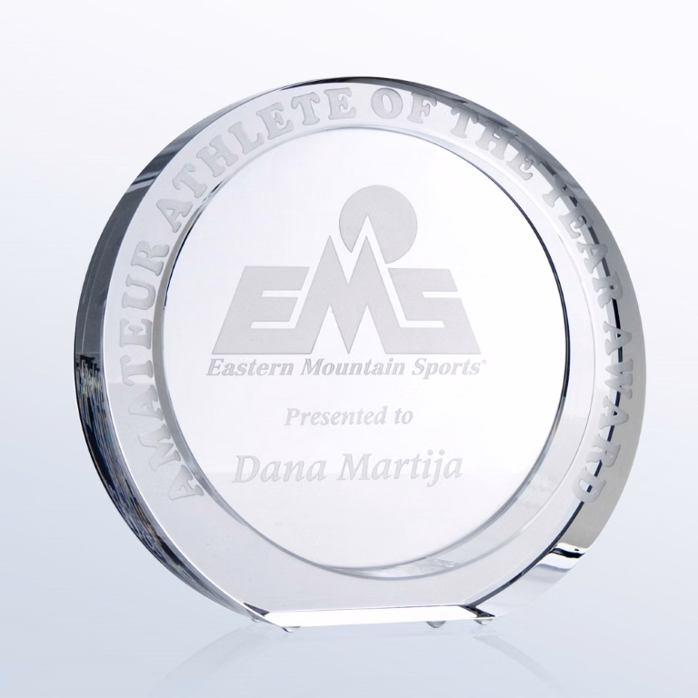 President Circle Large Optic Crystal Award