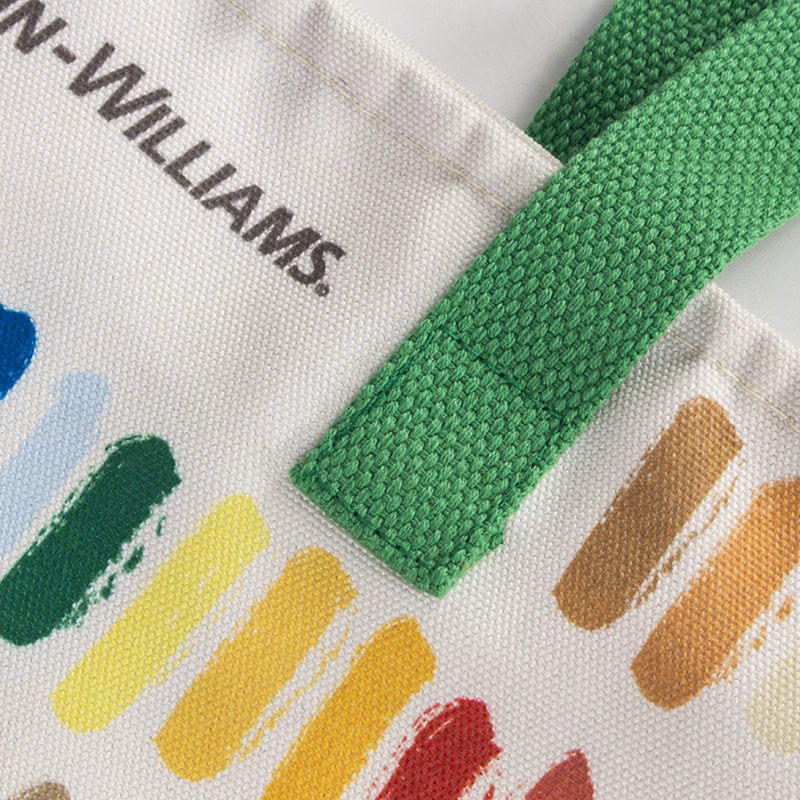 Custom high capacity Canvas Full-Color zipper Tote Bag