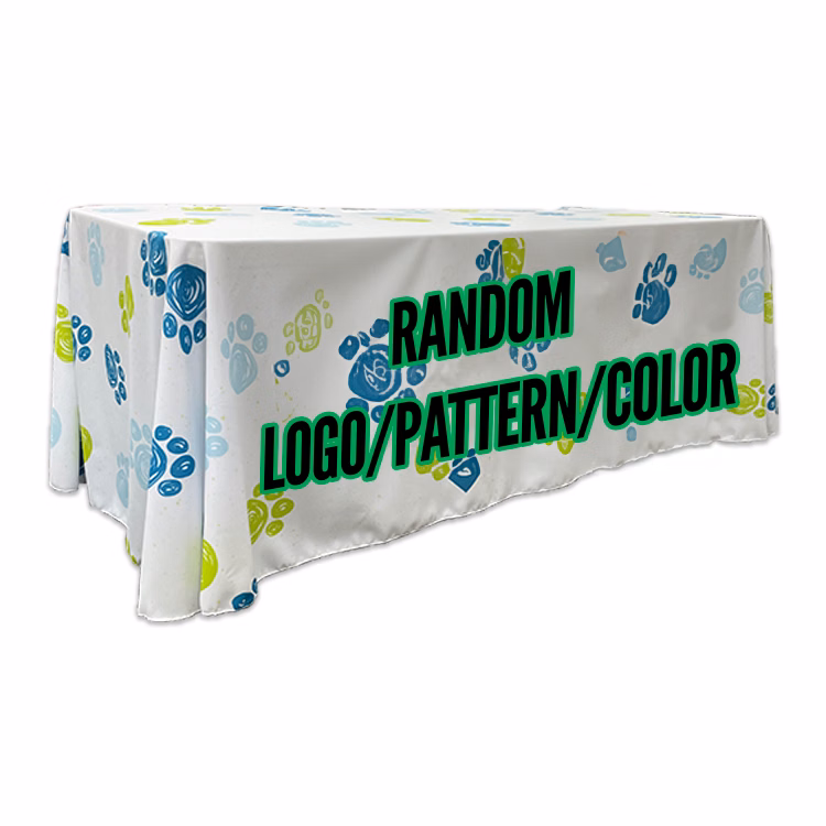 6 ft. Throw PolyKnit™ Table Cover RANDOM SAMPLE (Dye Sub Full Cloth)