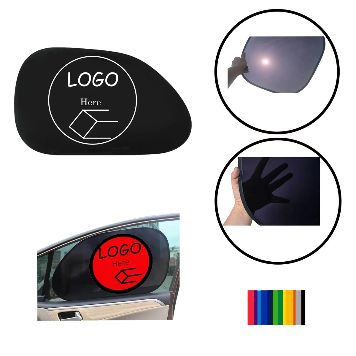 PVC Car Foldable Side Window Sunshade Windshield Umbrella 1
