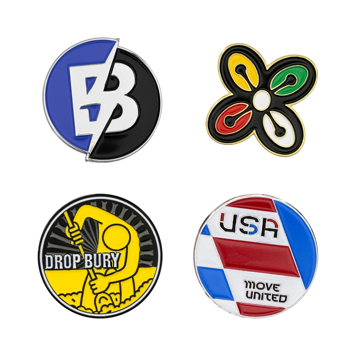 Custom Die Struck Golf Ball Marker (1") 1
