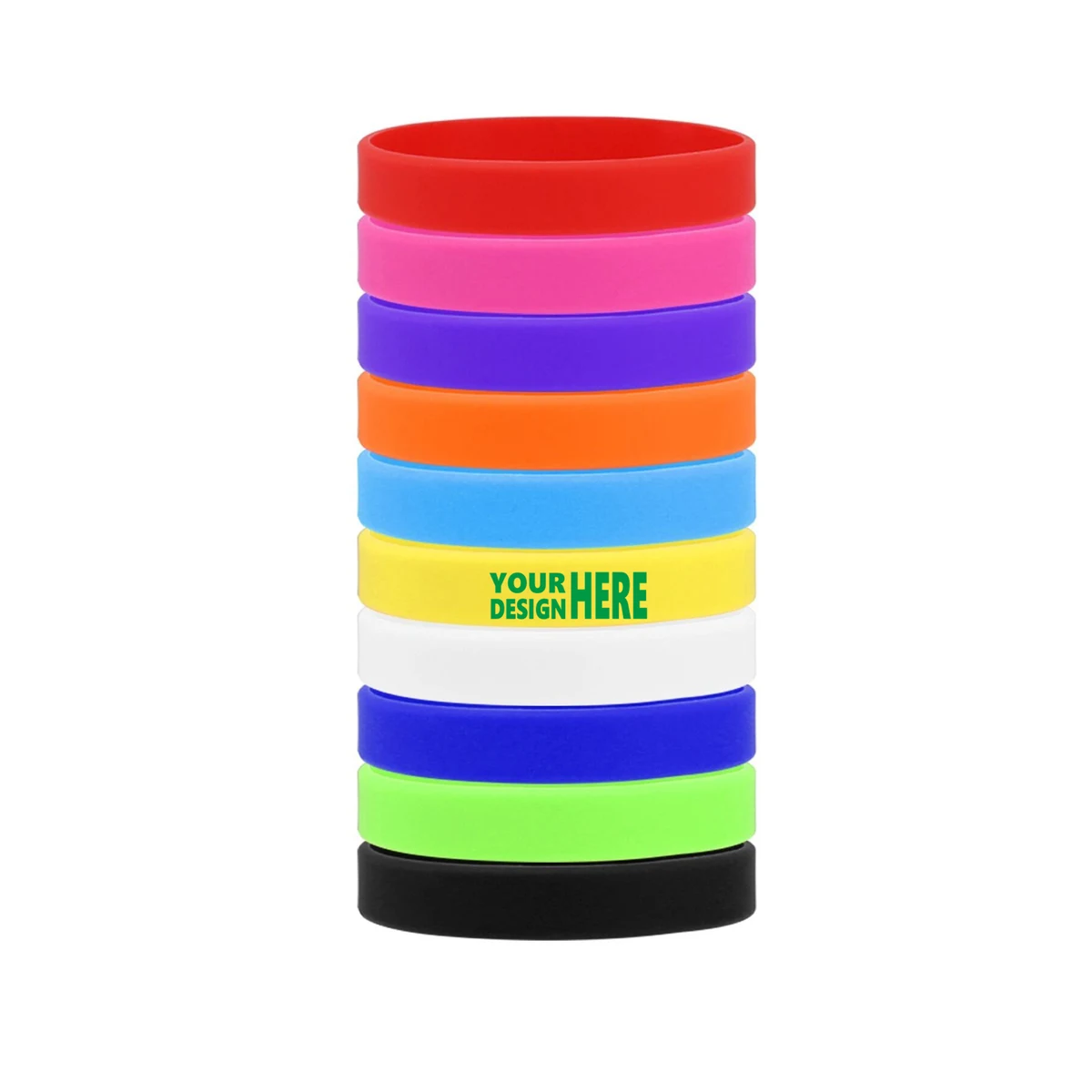 0.5" Adult Silicone Wristband 1